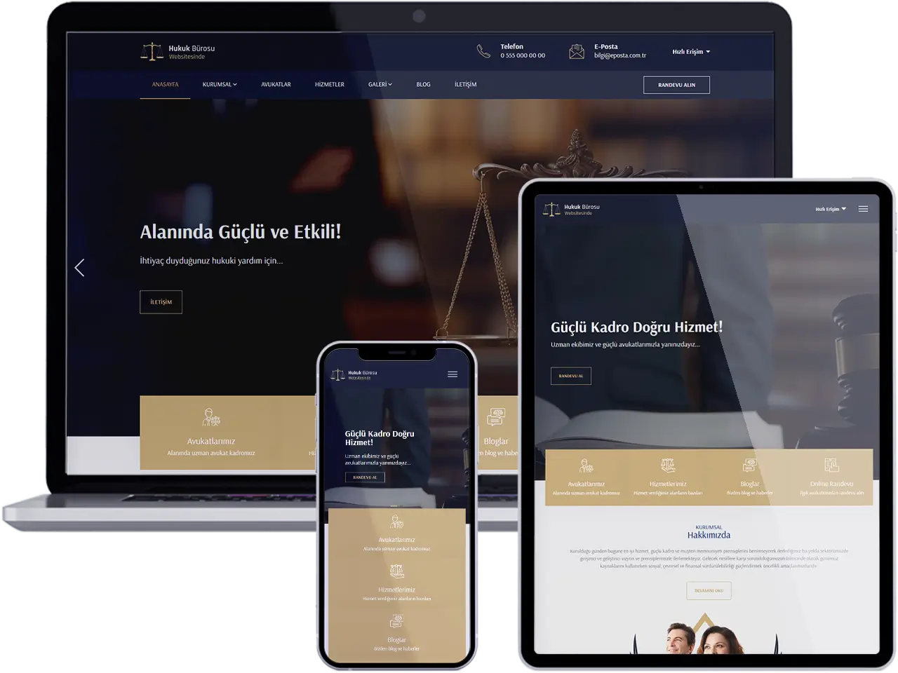 Avukatlık & Hukuk Bürosu Web Sitesi - Rota