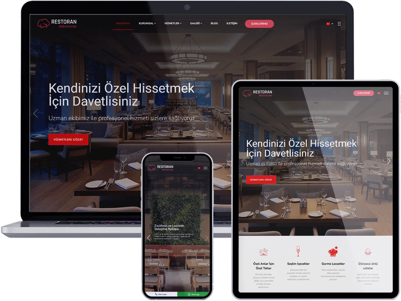 Cafe & Restoran Web Sitesi - Mihenk