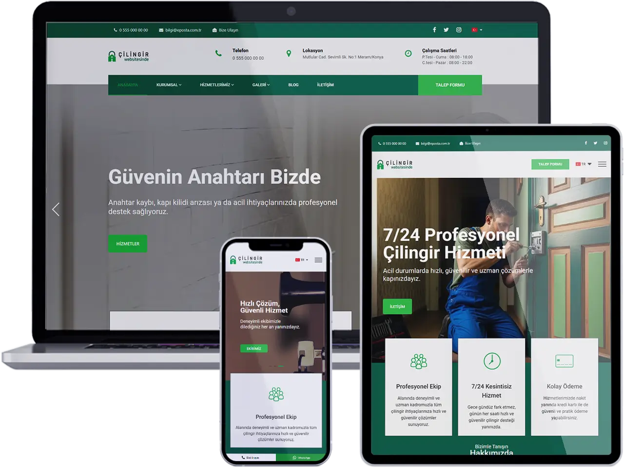 Çilingir & Anahtarcı Web Sitesi - Anka