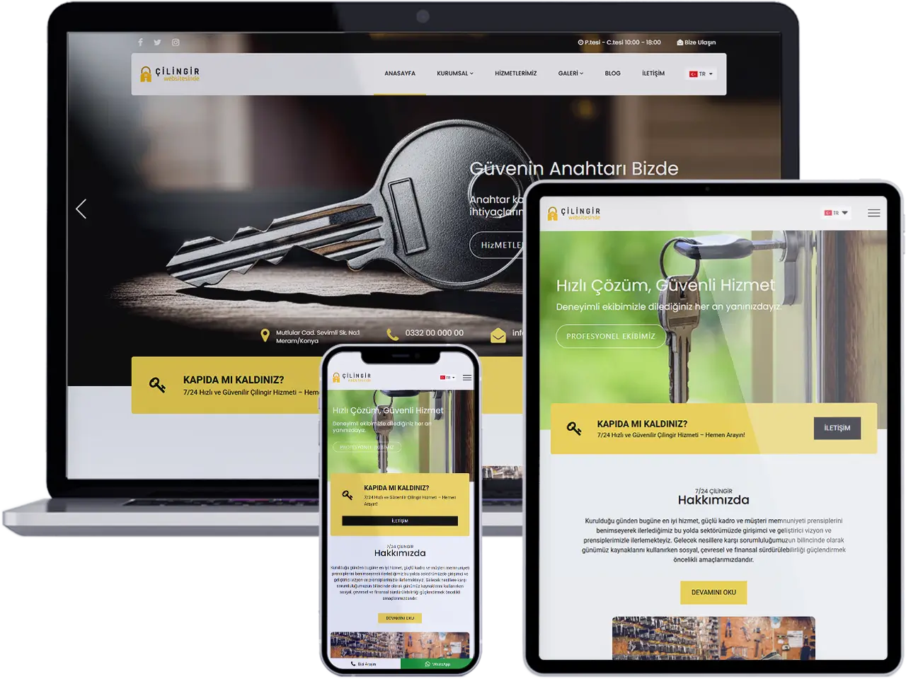 Çilingir & Anahtarcı Web Sitesi - İmza