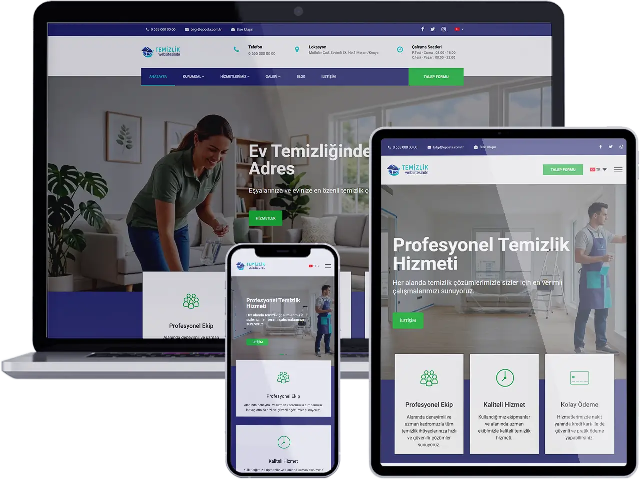 Temizlik & Halı Yıkama Web Sitesi - Anka